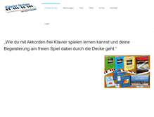 Tablet Screenshot of klavier-lernen.com